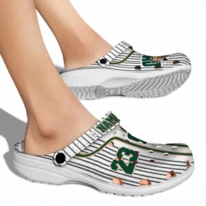 custom ohio bobcats pinstripe pattern clog fashion forward