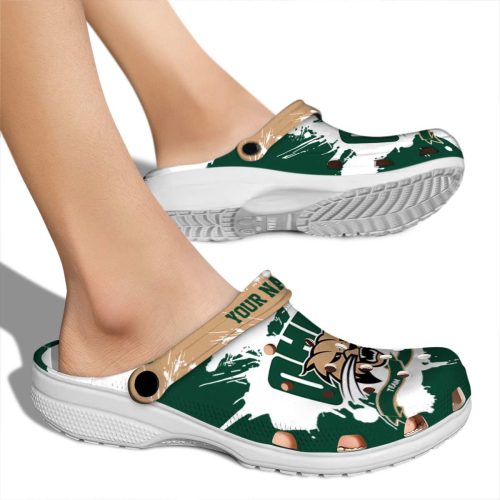 custom ohio bobcats splatter pattern clog fashion forward