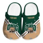 custom ohio bobcats striped accents clog best selling