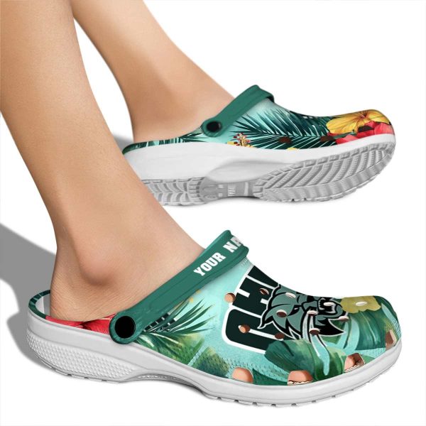 custom ohio bobcats tropical vibes clog fashion forward