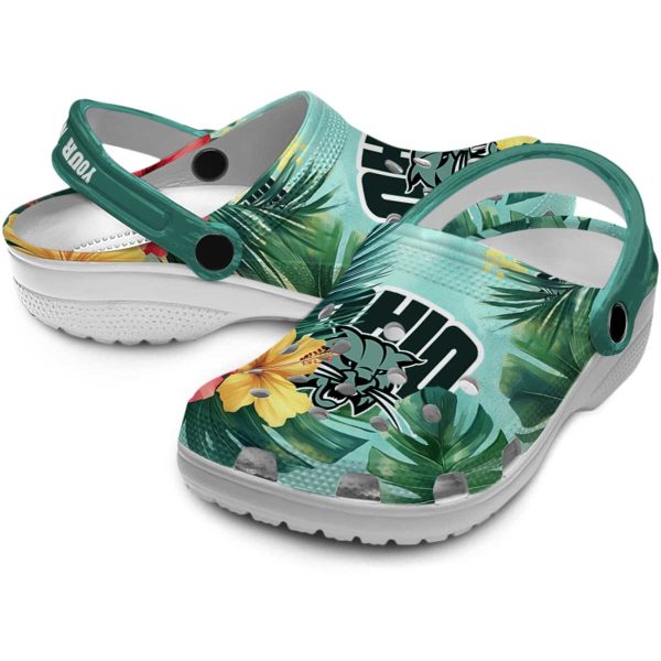 custom ohio bobcats tropical vibes clog high quality