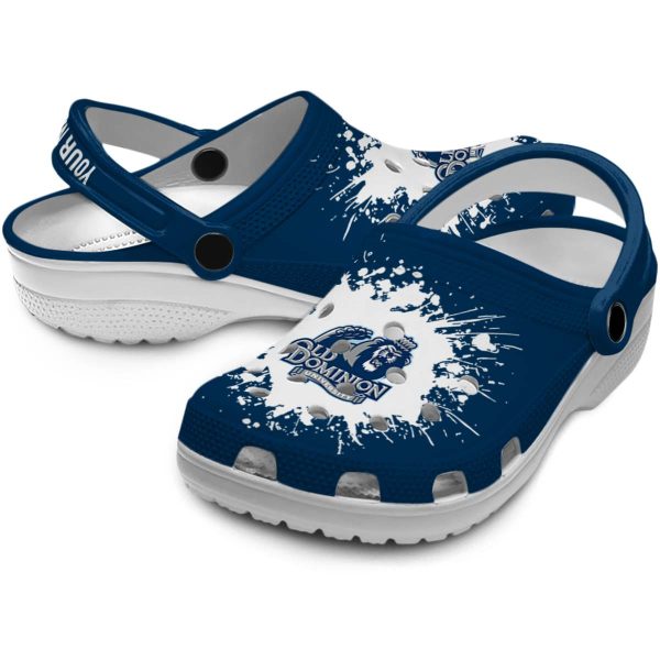 custom old dominion monarchs splatter background clog high quality