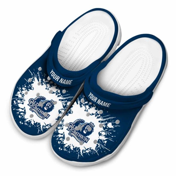 custom old dominion monarchs splatter background clog latest model