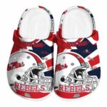 custom ole miss rebels football helmet clog best selling