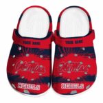 custom ole miss rebels paint splatter graphics clog best selling