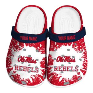 custom ole miss rebels splash art clog best selling