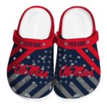custom ole miss rebels star spangled graphic clog best selling