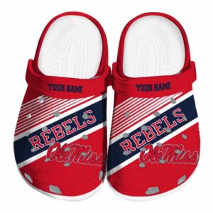 custom ole miss rebels vibrant dual tone clog best selling