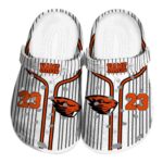 custom oregon state beavers pinstripe pattern clog best selling