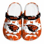 custom oregon state beavers splatter pattern clog best selling