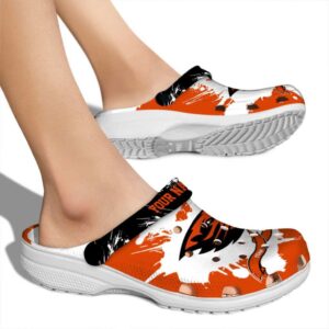 custom oregon state beavers splatter pattern clog fashion forward