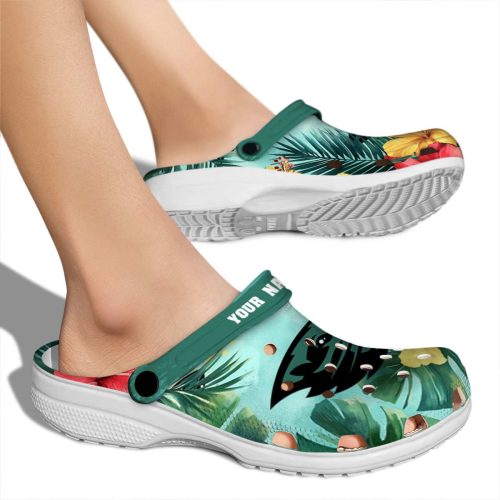 custom oregon state beavers tropical vibes clog fashion forward