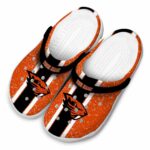 custom oregon state beavers vertical stripes clog best selling