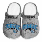 custom orlando magic cracked texture clog best selling
