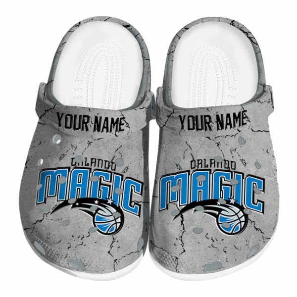 custom orlando magic cracked texture clog best selling