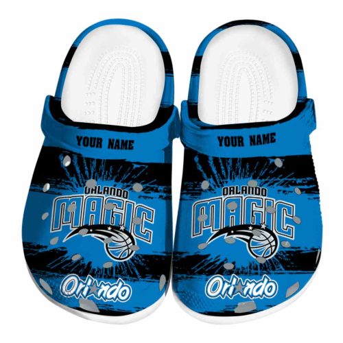 custom orlando magic paint splatter graphics clog best selling