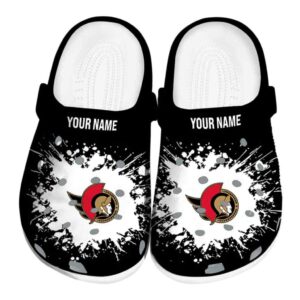 custom ottawa senators splatter background clog best selling