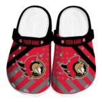 custom ottawa senators star spangled graphic clog best selling