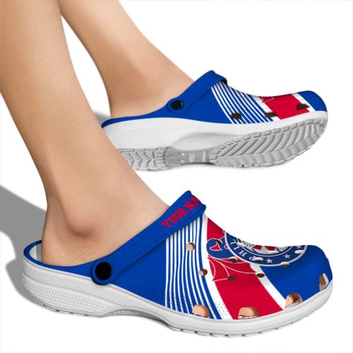 custom philadelphia 76ers vibrant dual tone clog fashion forward