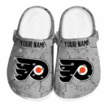 custom philadelphia flyers cracked texture clog best selling