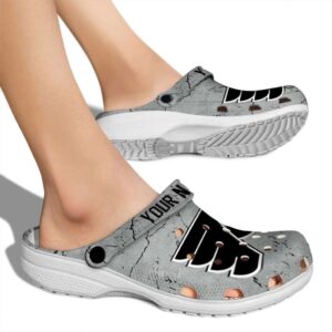 custom philadelphia flyers cracked texture clog fashion forward