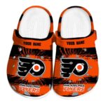 custom philadelphia flyers paint splatter graphics clog best selling