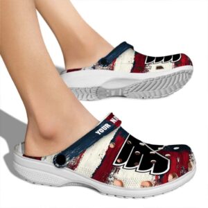 custom philadelphia flyers patriotic stripes clog fashion forward