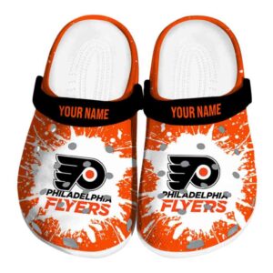 custom philadelphia flyers splash art clog best selling