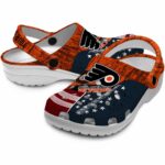 custom philadelphia flyers star spangled side pattern clog best selling