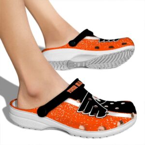 custom philadelphia flyers vertical stripes clog fashion forward