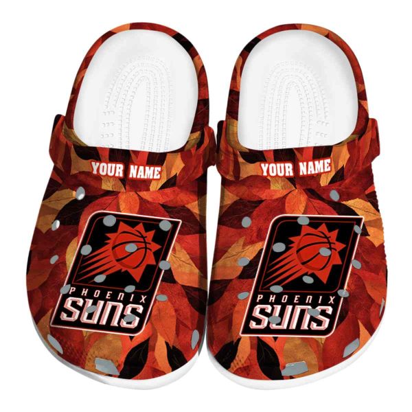 custom phoenix suns autumn leaves clog best selling