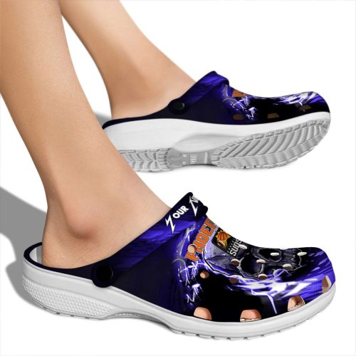 custom phoenix suns gothic skull clog fashion forward