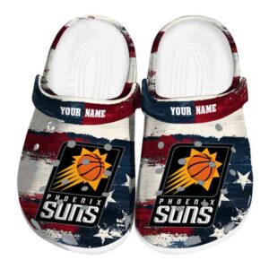 custom phoenix suns patriotic stripes clog best selling
