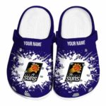 Custom Phoenix Suns Splatter Background Clog 1 custom phoenix suns splatter background clog best selling