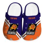 custom phoenix suns striped accents clog best selling