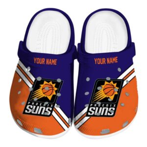 custom phoenix suns striped accents clog best selling