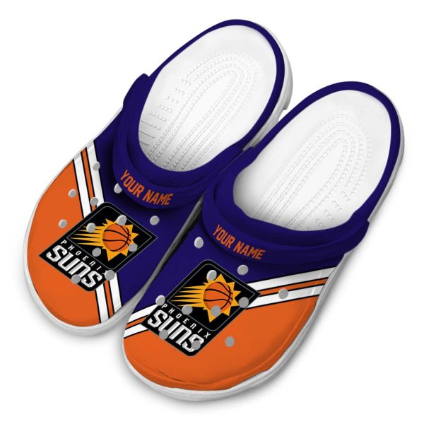 custom phoenix suns striped accents clog latest model