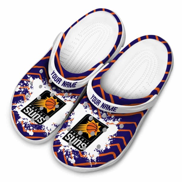 custom phoenix suns zigzag paint burst clog latest model
