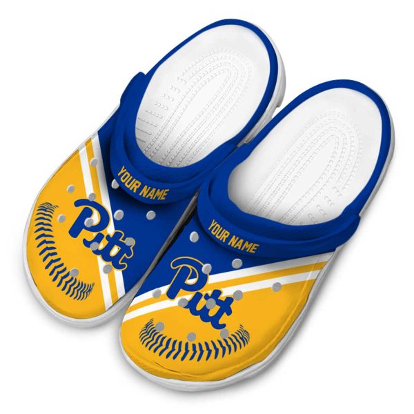 custom pittsburgh panthers baseball motif clog latest model