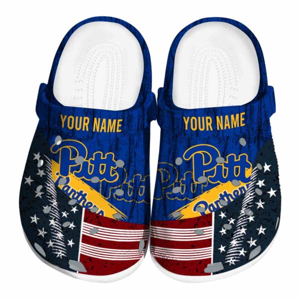 custom pittsburgh panthers star spangled side pattern clog best selling