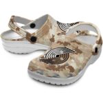 custom portland trail blazers desert camo clog best selling