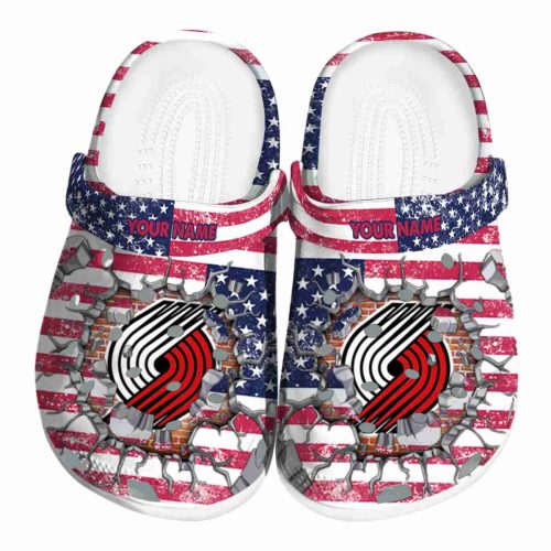 custom portland trail blazers freedom splinter clog best selling