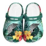 custom portland trail blazers tropical vibes clog best selling