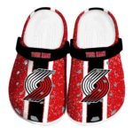 Custom Portland Trail Blazers Vertical Stripes Clog 1 custom portland trail blazers vertical stripes clog best selling
