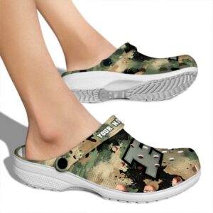 custom purdue boilermakers camouflage craze clog fashion forward