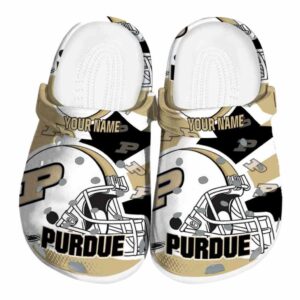 custom purdue boilermakers football helmet clog best selling