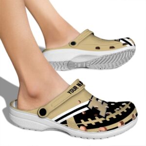 custom purdue boilermakers football motif clog fashion forward