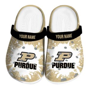 custom purdue boilermakers splash art clog best selling