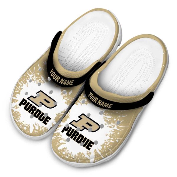 custom purdue boilermakers splash art clog latest model