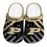 custom purdue boilermakers star spangled graphic clog best selling